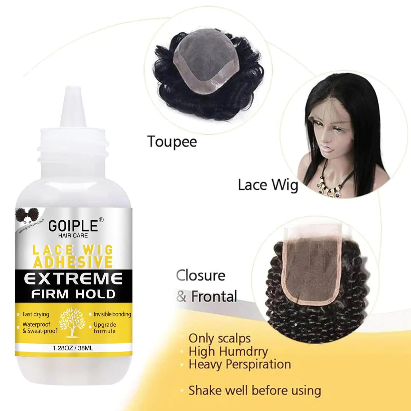 Essential Wig Care Kit 1.28OZ with Flower Scent - 6pcs