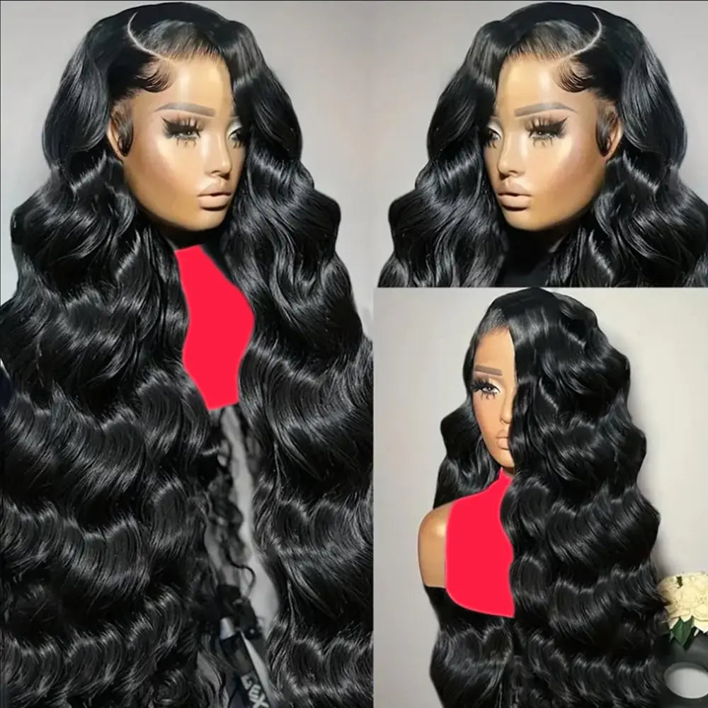 13x6 HD Lace Front Natural Wave Wig 180% Density