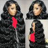 13x6 HD Lace Front Natural Wave Wig 180% Density