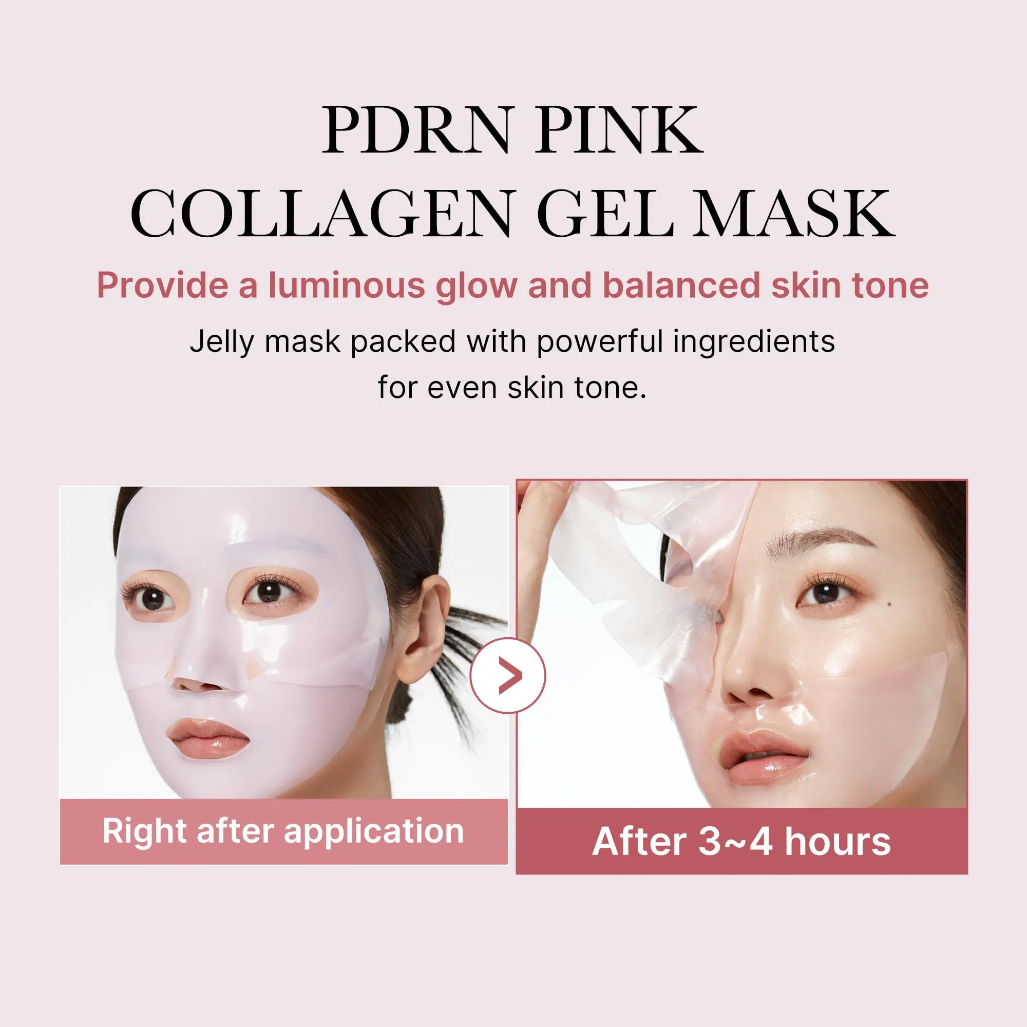 Medicube PDRN Pink Collagen Jelly Gel Mask – Overnight Korean Face Mask for Glow & Pore Care (28g, 1 Sheet)